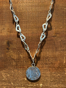 Silver Coin Necklace (reversible)