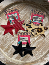Load image into Gallery viewer, Leather Star Earring
