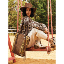 Load image into Gallery viewer, Myra Golden Stud Leather Bag

