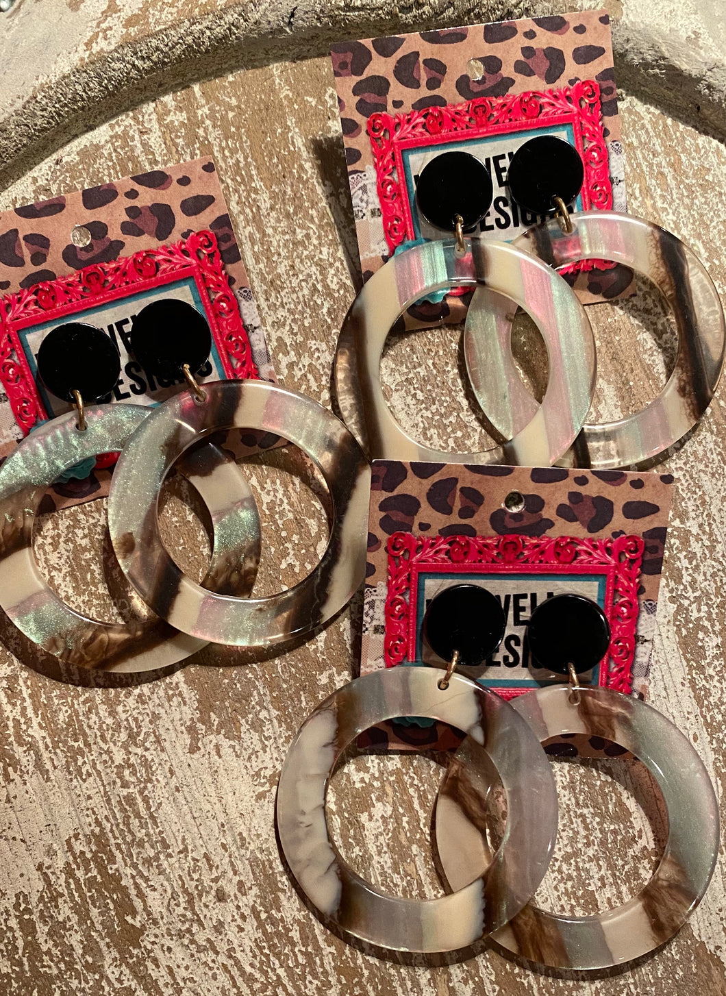 3 Tone acrylic Hoop