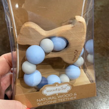 Load image into Gallery viewer, Nat. Wood/Silicone Teethers
