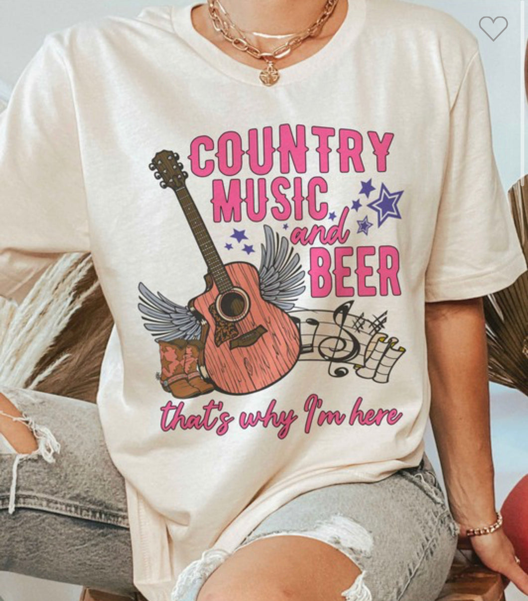 Country Music & Beer Tee