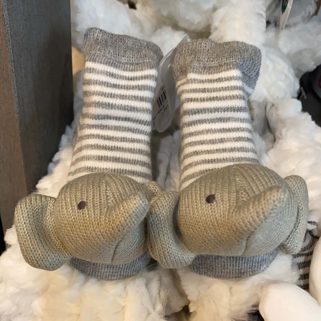 Mud Pie Rattle Toe Socks