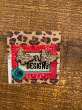 Load image into Gallery viewer, Butterfly Druzy Stud Earring
