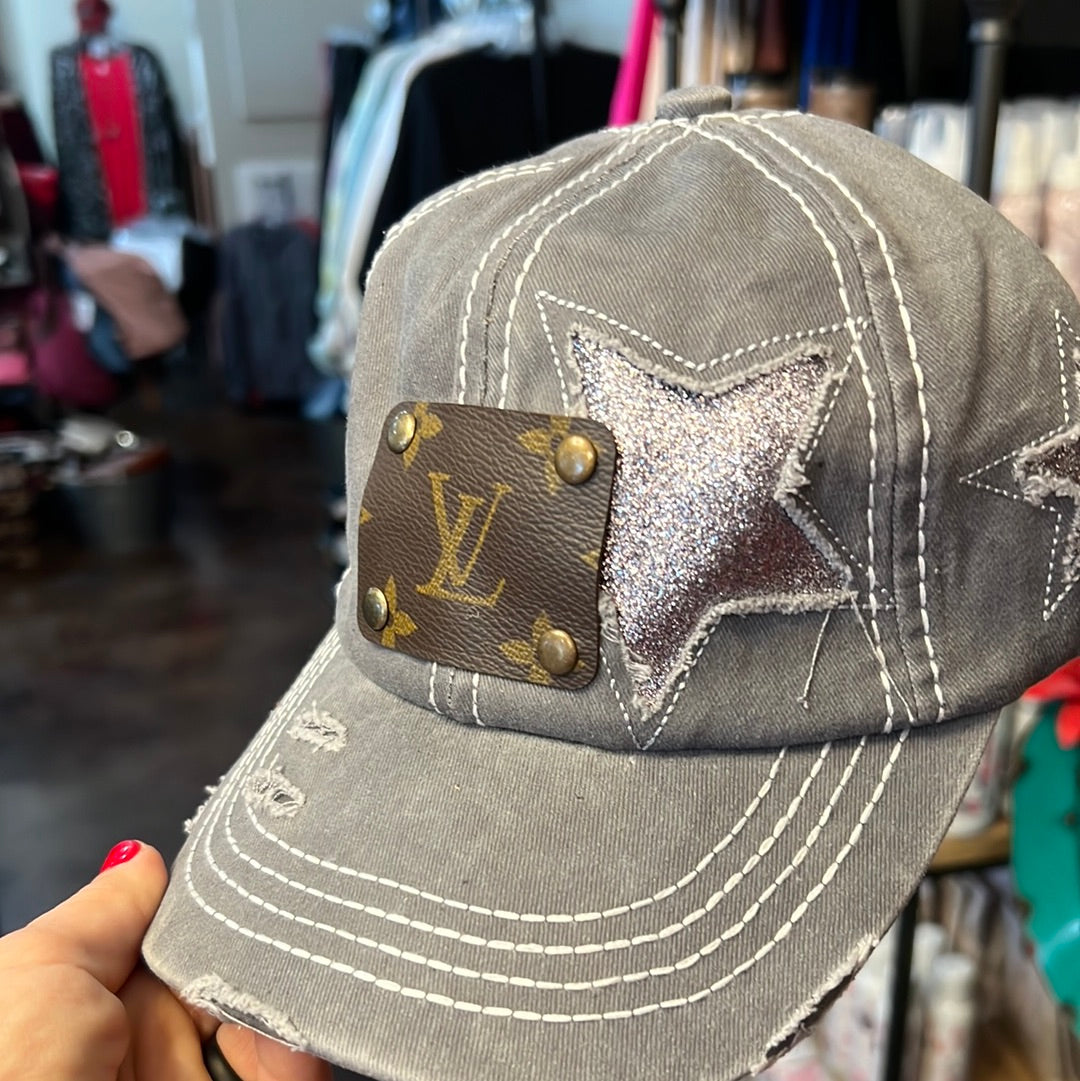 vuitton denim baseball cap