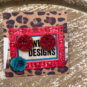 RA Druzy Earring