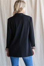 Load image into Gallery viewer, Leopard Cuff Blazer
