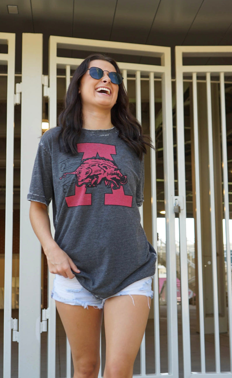 1964 Red Hog Logo tee