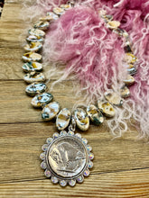 Load image into Gallery viewer, GemStone Coin Necklace
