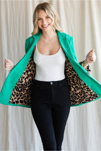 Load image into Gallery viewer, Leopard Cuff Blazer
