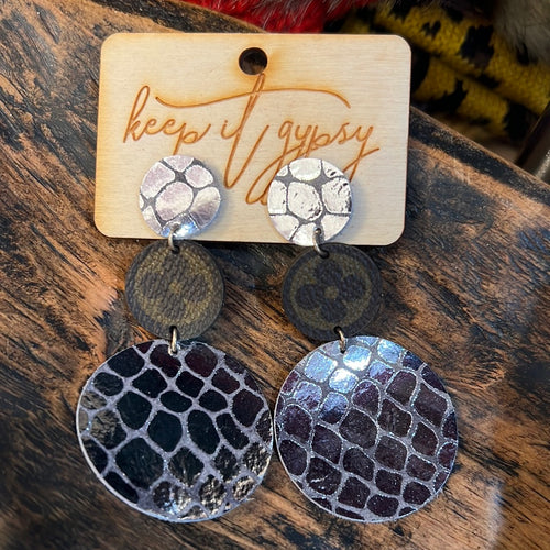 Keep It Gypsy Camo Stone less Leather Earrings – Toot Toot's Boutique