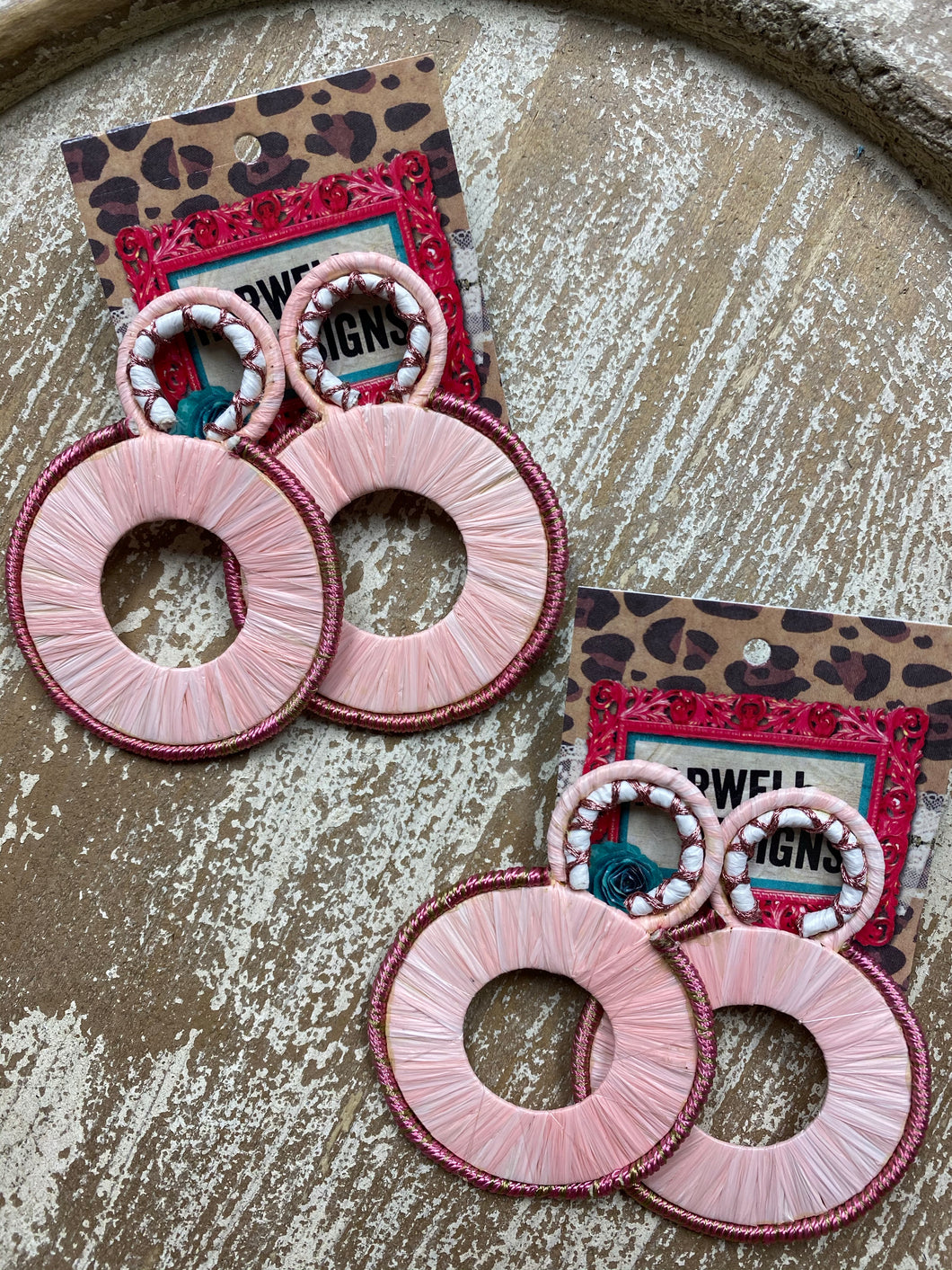 Woven Blush Earring