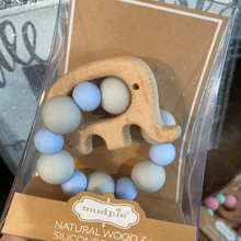 Load image into Gallery viewer, Nat. Wood/Silicone Teethers
