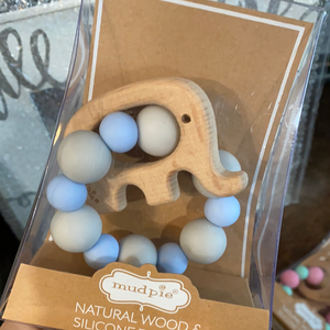 Nat. Wood/Silicone Teethers