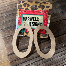 Load image into Gallery viewer, Oval Painted Clay Earrings
