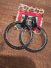 Load image into Gallery viewer, POSH Crystal Hoops
