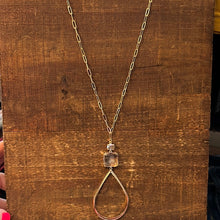 Load image into Gallery viewer, Paperclip Tear Necklace
