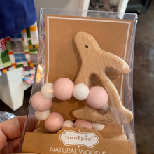 Load image into Gallery viewer, Nat. Wood/Silicone Teethers
