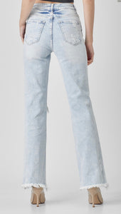 RISEN High Rise Straight Denim