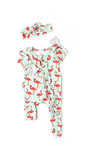 Newborn Ruffle Zippees