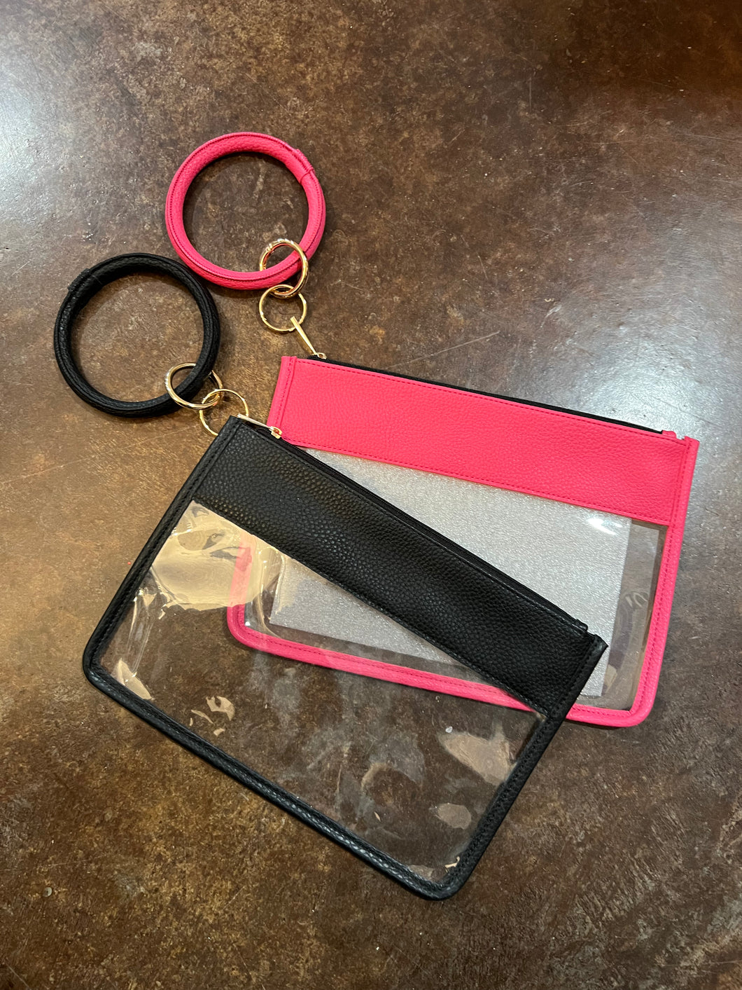 The Clear Jordan Wristlet